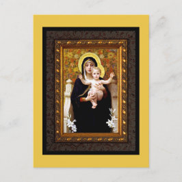 Madonna och Child Fine Art Helgdag-vykort Helg Vykort