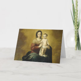 Madonna och Child, Fine Art jul-Hälsning-bilen Helgkort