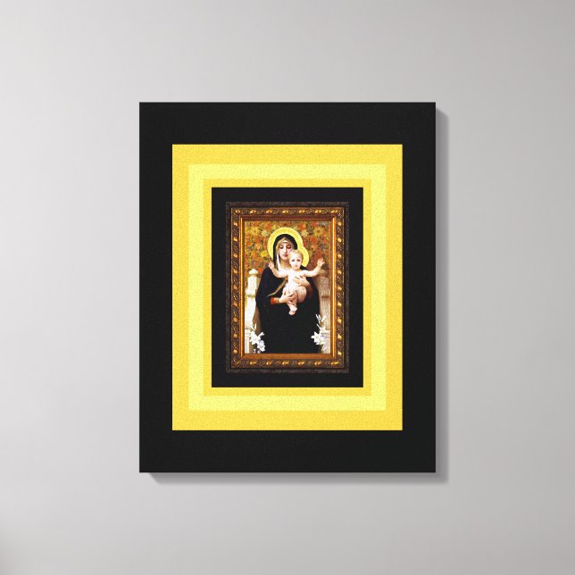 Madonna och Child Fine Art Print Canvastryck (Framsida)