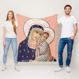 Madonna och Child Fleecefilt
