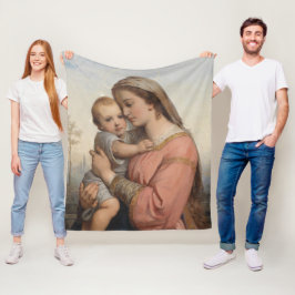 Madonna och Child Fleecefilt