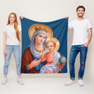 Madonna och Child Fleecefilt