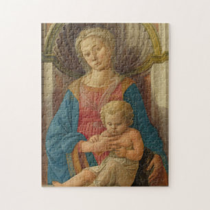 Madonna och Child Fra Filippo Lipp Painting Pussel