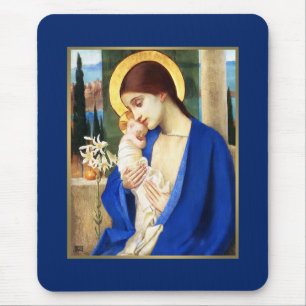 Madonna och Child. God konst julklapp Musmatta