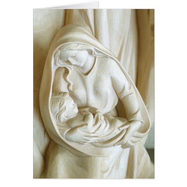 Madonna och Child Hälsningskort (Framsidan)