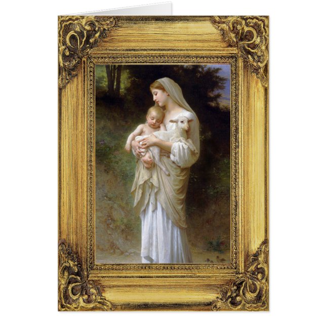 Madonna och Child Hälsningskort (Framsidan)