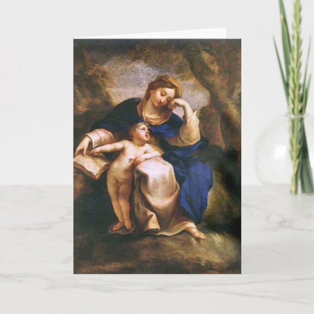 Madonna och Child Helgkort (Framsida)