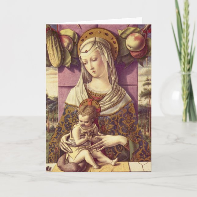 Madonna och Child Helgkort (Framsida)