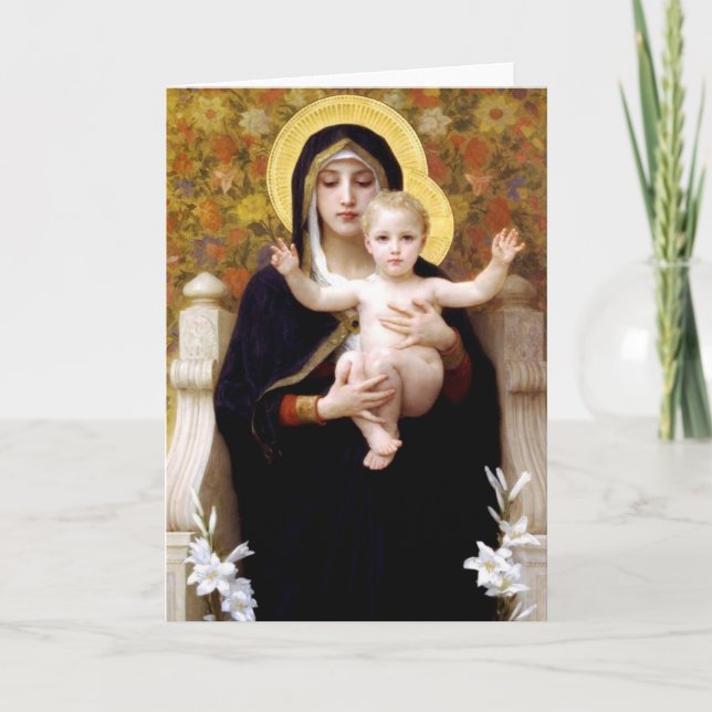 Madonna och Child Helgkort (Framsida)
