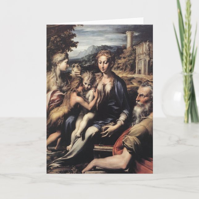 Madonna och Child Helgkort (Framsida)