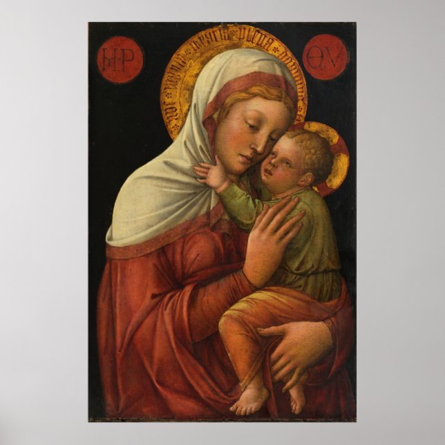 Madonna och Child, Jacopo Bellini (1450-talet) Poster (Framsidan)