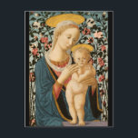 Madonna och Child Jesus Virgin Mary Vintage Art Vykort<br><div class="desc">Anpassningsbar, personlig, vintage bra art/kristne/kristendom/religiösa konst-vykort, med en vacker, vacker, vacker, god vintage-tempera på popparpanelsmålning, av en anonym artist, av Madonna/Virgin Mary och Child Jesus. och din anteckning / hälsning /meddelande i ett elegant faux guld typography-skript längst bak. Skriv bara in anteckningen/meddelandet/hälsning för att anpassa. Ett vackert vykort för födelsedag,...</div>