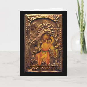 Madonna och Child Kort