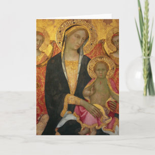 Madonna och Child Kort