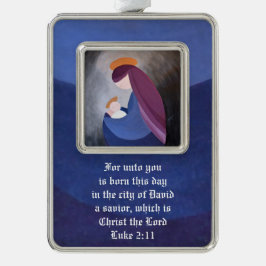 Madonna och Child - Luke 2:11 Framed Ornament