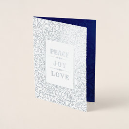 Madonna och Child Luxury Real Foil-julkort Folierat Kort
