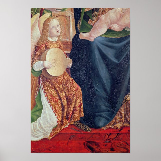 Madonna och Child med Angel Musician Poster (Framsidan)