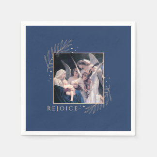 Madonna och Child med Änglar Rejoice Pappersservett