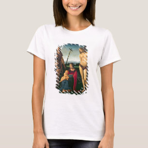 Madonna och Child med SS. John the Baptist and Se T Shirt