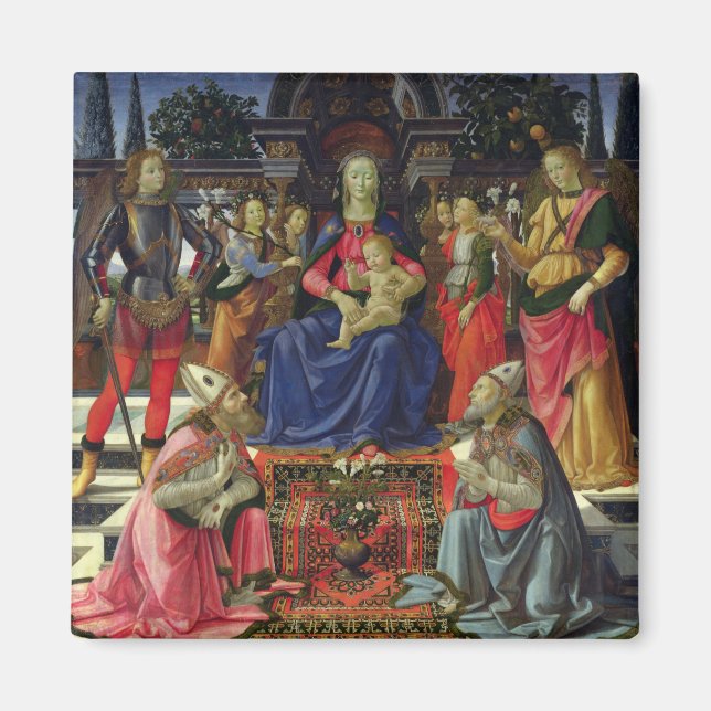 Madonna och Child med SS. Justus, Zenobius och Magnet (Framsidan)