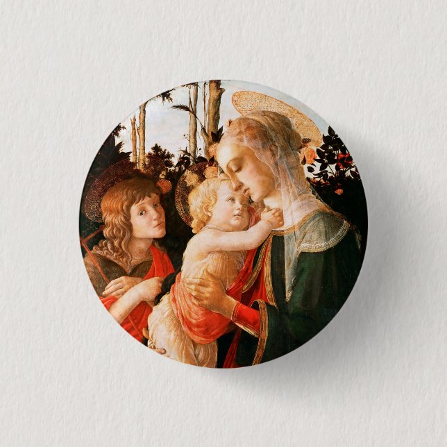 Madonna och Child med St John the Baptist Knapp (Framsida)