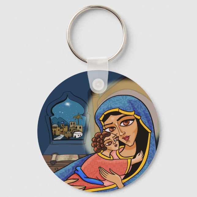 Madonna och Child Nyckelring (Framsida)