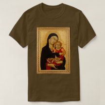 Madonna och Child och Cat T-Shirt
