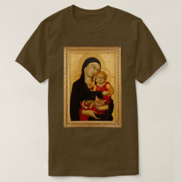 Madonna och Child och Cat T-Shirt