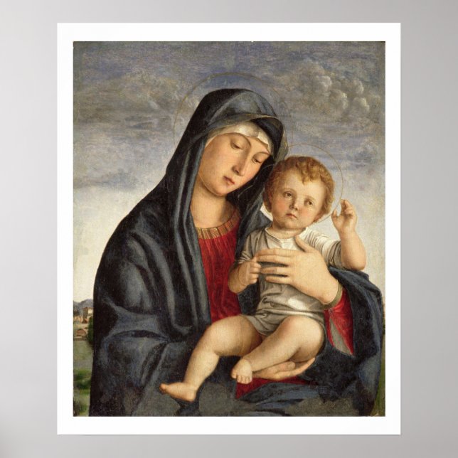 Madonna och Child (oil on Panel) 2 Poster (Framsidan)