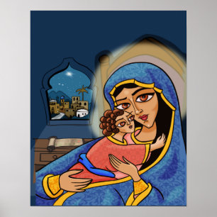 Madonna och Child Poster