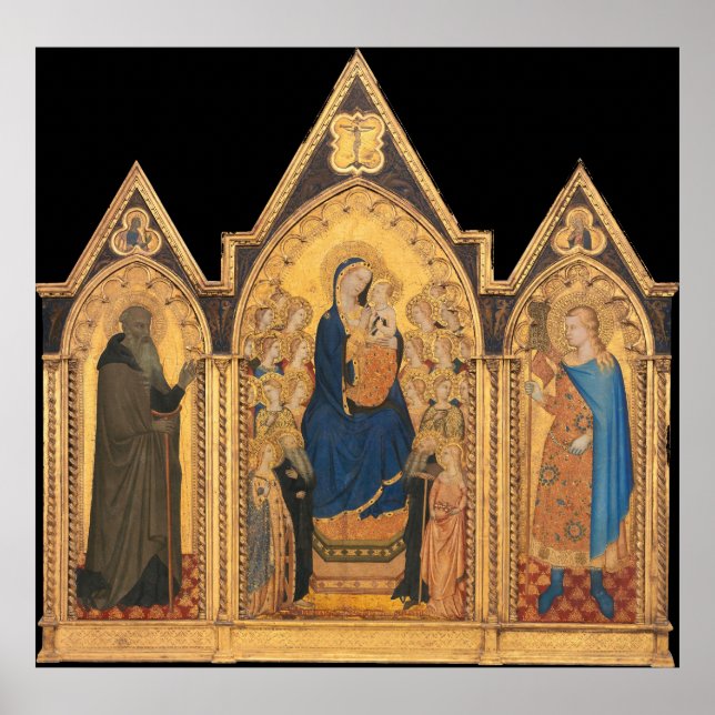 Madonna och Child - Puccio Simone Fine Art Poster (Framsidan)