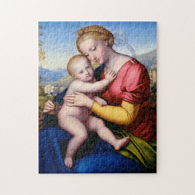 Madonna och Child Pussel (Vertikal)