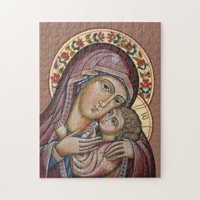 Madonna och Child Pussel (Vertikal)