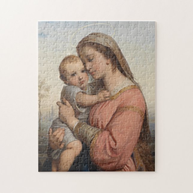 Madonna och Child Pussel (Vertikal)