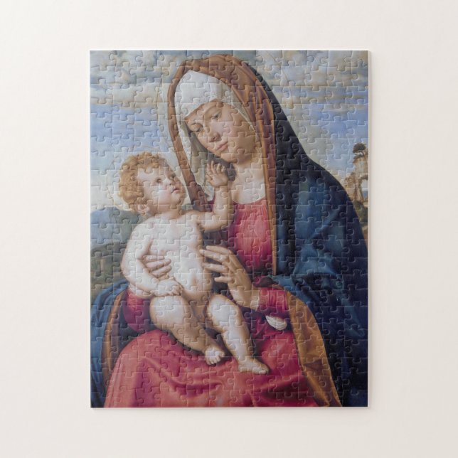 Madonna och Child Pussel (Vertikal)