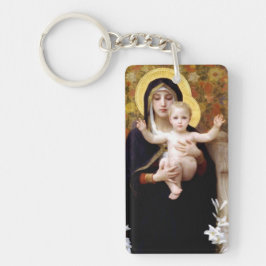 Madonna och Child - Religiösa Magnet Nyckelring