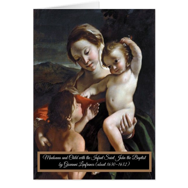 Madonna och Child Saint John Hälsningskort (Framsidan)
