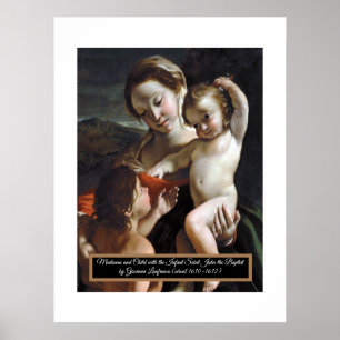 Madonna och Child Saint John Poster