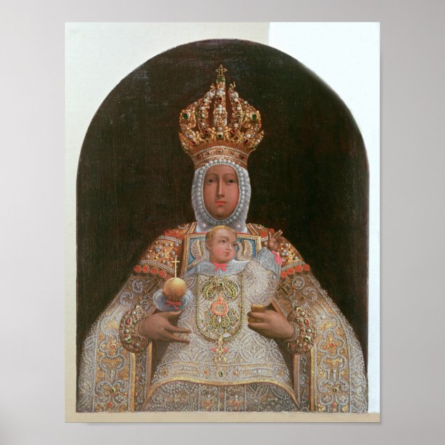 Madonna och Child, School of Cusco Poster (Framsidan)