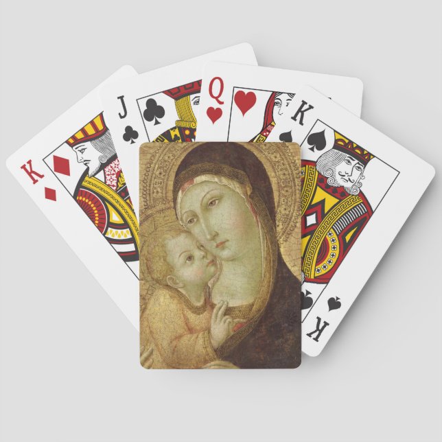 Madonna och Child Spelkort (Baksidan)