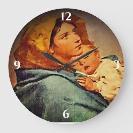 Madonna och Child Stor Klocka