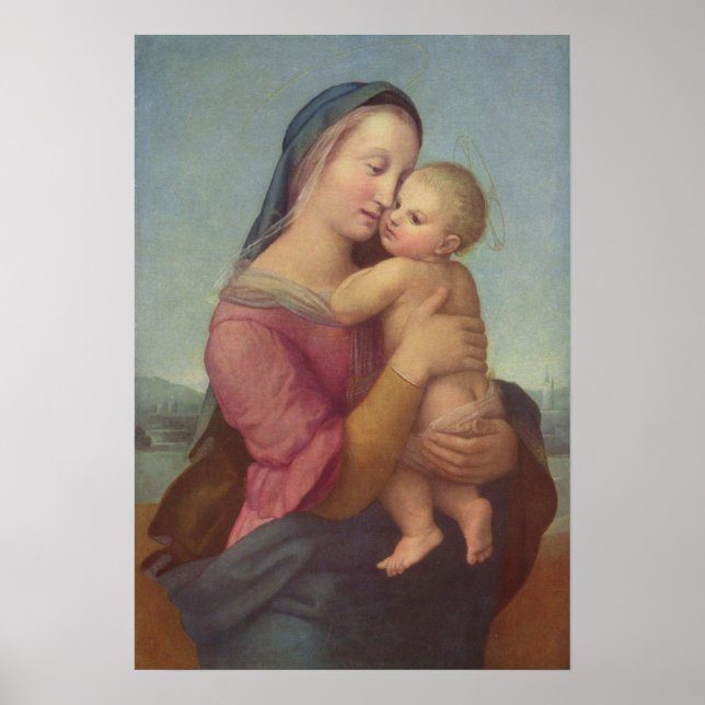 Madonna och Child (Tempi Madonna), av Raphael Poster (Framsidan)