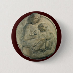 Madonna och Child, Tondo Pitti av Michelangelo Knapp