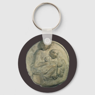 Madonna och Child, Tondo Pitti av Michelangelo Nyckelring