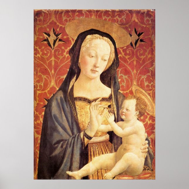 Madonna och Child - Veneziano - c1432 Poster (Framsidan)