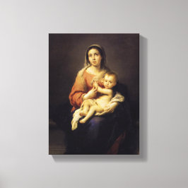 Madonna och Child - Virgin Mary - Murillo Canvastryck