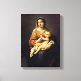 Madonna och Child - Virgin Mary - Murillo Canvastryck