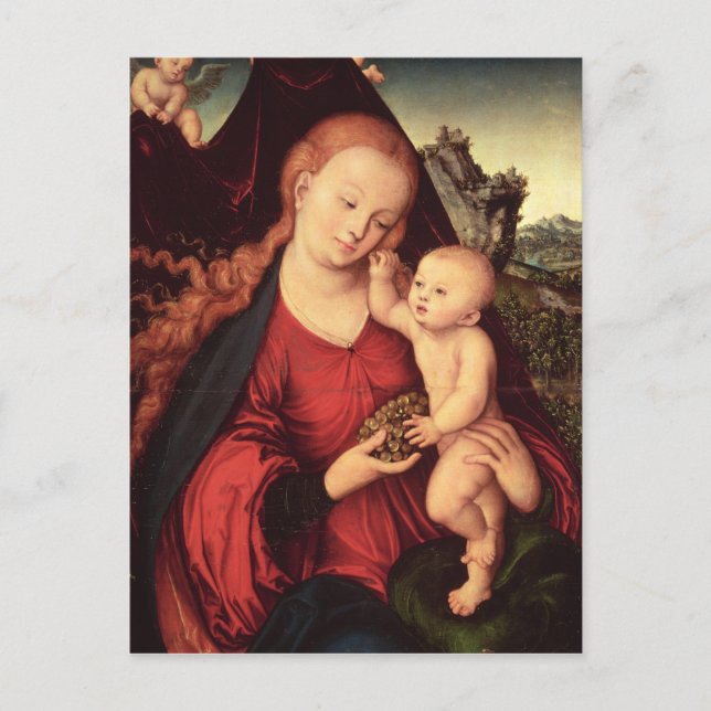 Madonna och Child Vykort (Framsida)