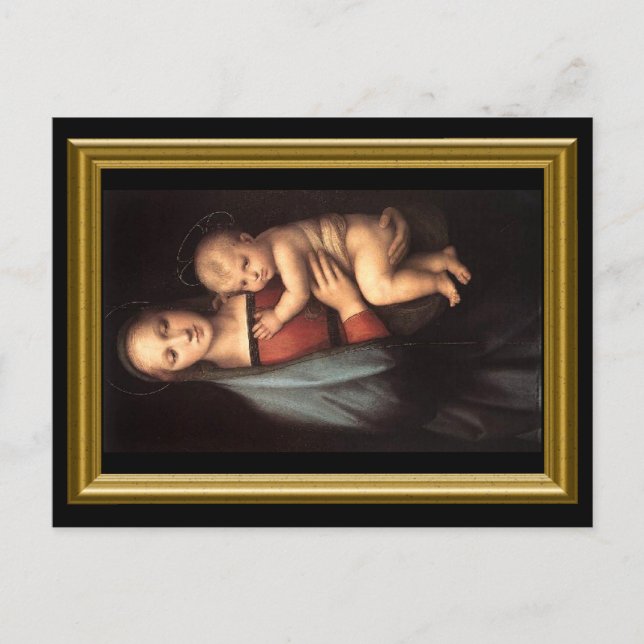 Madonna och Child Vykort (Framsida)