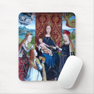 Madonna och Child with 3 Saints (uppgifter; M 070) Musmatta